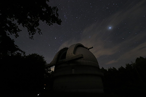 Dome of the Perek 2-m telescope at Ondřejov Observatory, Czech Republic.